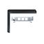 CROSSIGN 110 P MS90° bracket BK - Surface-mount bracket thumbnail 1