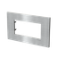 Frame - 1-gang / 4-modules - Niessen logo - Noble - Stainless Steel thumbnail 2