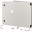 XMW1806CDV-NZM-190 Opening metal front plate for drawer, NZM, ventilated, H=450mm, IP31, grey thumbnail 1