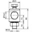 Clamping bolt  D 16mm Al with screw, nut and lock washer f. DEHNiso thumbnail 2