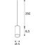 FITU E27 Pendant luminaire, bamboo dark, 2,5m cable with open ends, max. 60W thumbnail 3