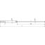 Tubular air-term. rod D 16mm L 1500mm AlMgSi F22 tapered to 10mm thumbnail 2