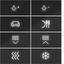 KNX pushbutton cover, 8-position, with backlight, A.x/C.x, black glossy. thumbnail 1