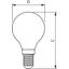 CLA LEDLuster ND 6.5-60W P45 E14 840 CL thumbnail 3