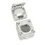 IP44 Wallmount Box empty, lockable, 90x90x90mm, RAL7035 thumbnail 2