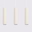 Minimalist KARBON pendant lamp with three pendants and a beige ceiling plate 3xGU10 thumbnail 7