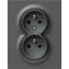SOCKET FRENCH DOUBLE 2P+E 16A 250V~ AT F 4417113 thumbnail 1