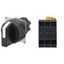 Selector A22NS Ã˜22, 3 position, NON-Lighted, bezel PLASTIC, MANUAL, CO A2235438E thumbnail 1