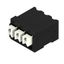 Printed circuit board terminals, 3.81 mm, Number of poles: 3, 90°, Solder pin length (l): 1.5 mm, black, PUSH IN with actuator, Clamping range, max. : 1.5 mm², Tape thumbnail 3