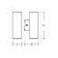 Techno, 6,2 W, 220 lm, 830, anthracite, on/off Wall luminaires, L 100  thumbnail 3