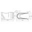 V100S chute, type 10-20 with rise, 0.5m, Multiline Seal in thumbnail 2