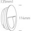 ANTHRACITE WALL RECESSED 3W CCTV IP65 DARK LIGHT 230V thumbnail 2