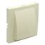 COVER PLATE F/WALL ROSES IVORY thumbnail 1