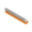 Printed circuit board terminals, 5.00 mm, Number of poles: 16, 135°, Solder pin length (l): 3.5 mm, tinned, orange, Flat-blade connection, Box thumbnail 2