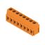 Printed circuit board terminals, 5.00 mm, Number of poles: 8, 90°, Solder pin length (l): 3.5 mm, tinned, orange, Clamping yoke connection, Clamping range, max. : 2.5 mm², Box thumbnail 2