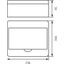 Surface-mounted distribution board RN-8 Fala (N+PE) thumbnail 2
