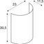 FENDA, wall light shade, half, pink thumbnail 2