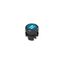Spring-return blue flush pushbutton with marking thumbnail 2