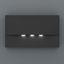 Emergency luminaire WAF anthracite 3x1W ERT-LED 3h 230V AC thumbnail 2