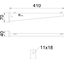 AW G 15 41 FT Wall and support bracket for mesh cable tray B410mm thumbnail 2