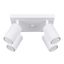 MODERN CEILING LAMP WHITE CARBON REFLECTORS ON A ROSECAKE FOR DINING ROOM thumbnail 1