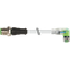 M12 male 0° / M8 female 90° A-cod. LED PUR 3x0.25 gy UL/CSA+drag 1.7m thumbnail 2