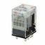 Relay, plug-in, 14-pin, 4PDT, 6 A, mechanical & LED indicators, 24 VAC MY4 5505M thumbnail 3