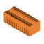PCB plug-in connector, male header, closed side, THT solder connection, 5.08 mm, Number of poles: 26, 180°, Solder pin length (l): 3.2 mm, tinned, orange, Box thumbnail 4