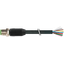 M12 male 0° A-cod. with cable PUR 8x0.25 bk UL/CSA+drag ch. 0.5m thumbnail 1