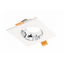 Spot luminaire housing ARIES IP20, PC, square, white/chrome thumbnail 1
