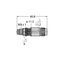 Field-Wireable Connector Male Connector M8 × 1/Ø 8 mm, Straight   HAS5141-0 thumbnail 2