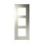 Frame 3-gang / 2+2+2-modules - Niessen logo - S - Stainless Steel thumbnail 1