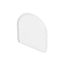 GLENOS end cap for industrial profile dome,matt white,2 pcs. thumbnail 2