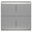 REPLACEABLE BUTTON KEY FOR ECO CONNECTED PUSH BUTTON - 2 MODULES - TITANIUM - CHORUSMART thumbnail 1