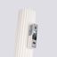 CARBON VERTICAL WALL LAMP WITH BEIGE MINIMALISTIC LAMPSHADE FOR DINING ROOM 2XGU10 thumbnail 4