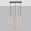 HANGING LAMP PASTELO 5L WOOD G9 5X8W IP20 thumbnail 3
