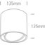 WHITE CYLINDER GU10 R111 15W thumbnail 3
