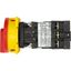 P1-25/V/SVB Main switch, P1, 25 A, rear mounting, 3 pole, Emergency switching off function, With red rotary handle and yellow locking ring, Lockable in the 0 (Off thumbnail 33
