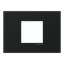 Frame - 1-gang / 2-modules - Niessen logo - Matt Black thumbnail 1