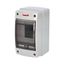 Cabinet ACQUA 3902-TTB, 2+2TE, 171x100x100mm, transparent plastic door, IP65 thumbnail 1