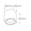 BLACK LED 7W WW 35deg 230V SQUARE DIMMABLE thumbnail 3