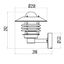 Outdoors wall luminaire AVG03 75W E27 WH thumbnail 2