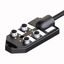 Passive Actuator/Sensor Box, M12 × 1 With Homerun Cable, 4-port   TB-4M12-5P3-10/TXL thumbnail 2