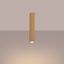 CYLINDRICAL CEILING LAMP 40 CM GOLD CARBON VERTICAL PATTERN GU10 thumbnail 10