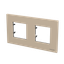 Frame 2-gang / 2+2-modules - IP44 - Champagne thumbnail 2