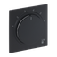 1794 R-45M Cover plate with legend Characters 1 ... 6 for Thermostat Turn button black matt - Busch-art linear thumbnail 2