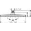 Crometta E 240 ceiling shower 1jet, chrome thumbnail 2