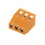 Printed circuit board terminals, 5.00 mm, Number of poles: 6, 180°, Solder pin length (l): 3.2 mm, tinned, orange, Clamping yoke connection, Clamping range, max. : 6 mm², Box thumbnail 3