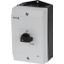 On-Off switch, P1, 40 A, surface mounting, 3 pole, 1 N/O, 1 N/C, with black thumb grip and front plate, hard knockout version thumbnail 3