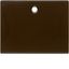 Centre plate for pullcord switch/pullcord push-button, arsys, brown gl thumbnail 1